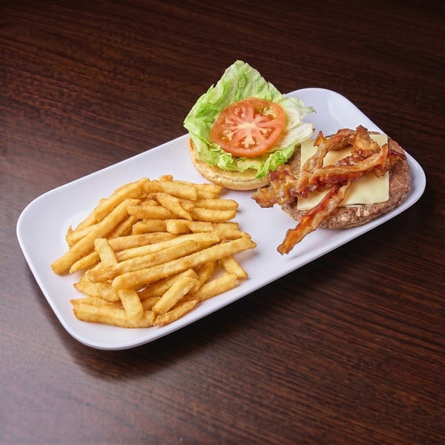 Bacon Cheese Burger.