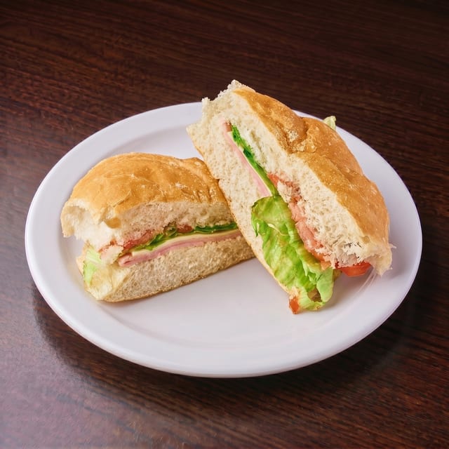 Ham and Cheese Cold Sandwich.