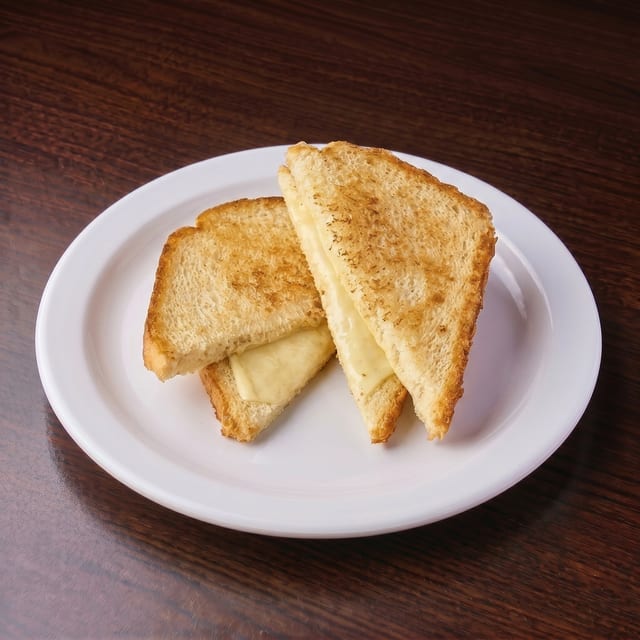 Grilled American Cheese Hot Sandwich.