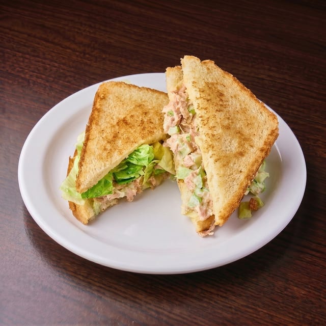 Tuna Melt Hot Sandwich.