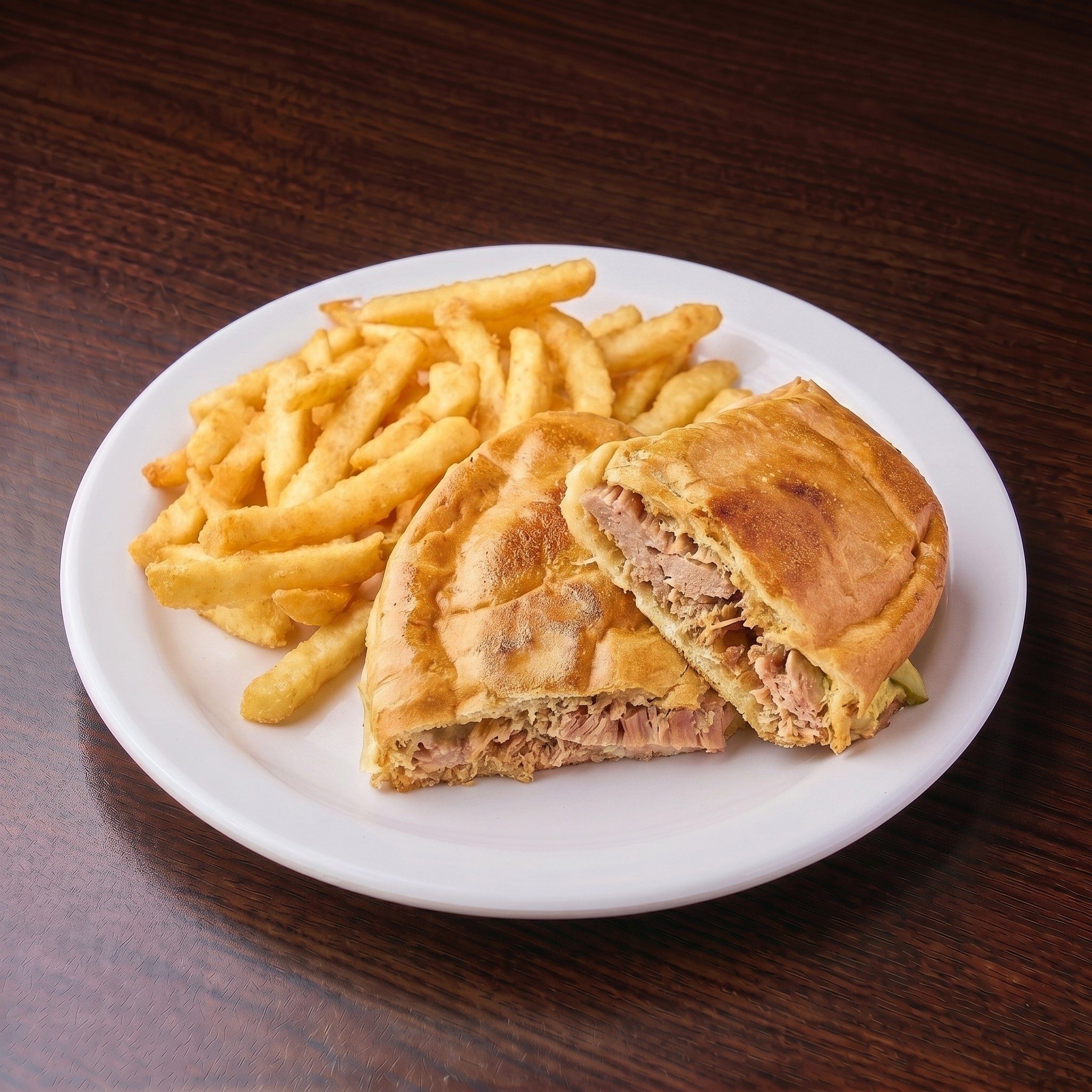 Mini Cuban Hot Sandwich.